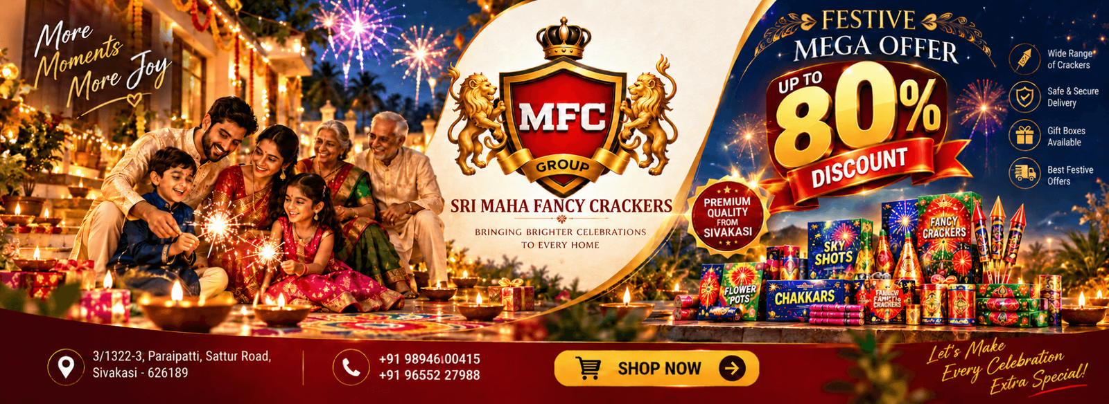 Sri Maha Fancy Crackers Banner